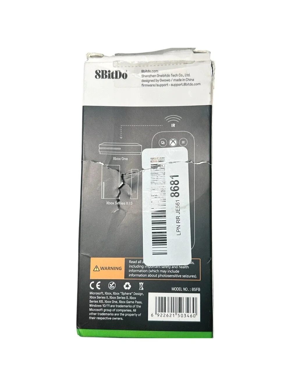 8Bitdo Media Remote for Xbox One, Xbox Series X | S Short Edition - Black